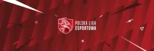 Polska Liga Esportowa logo red background